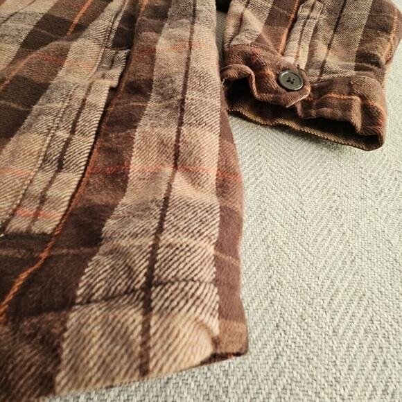 Fleece Lined Heavy Flannel Jacket Men's XXL Five Pockets Workcore Weatherwear - Picture 5 of 16